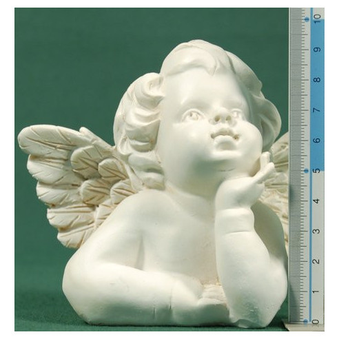 Bust d'àngel sobretaula 9,5 cm resina