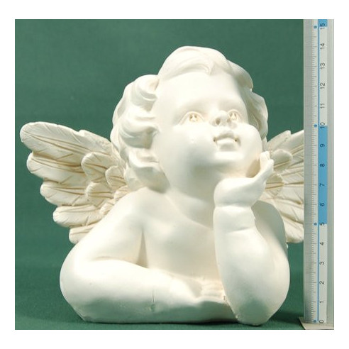Busto de ángel sobremesa 14 cm resina