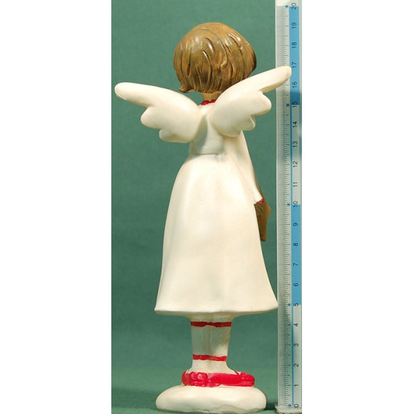 Ángel con estrella 18 cm resina