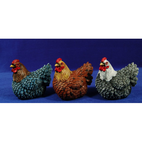 Chicken laying 60 cm resina