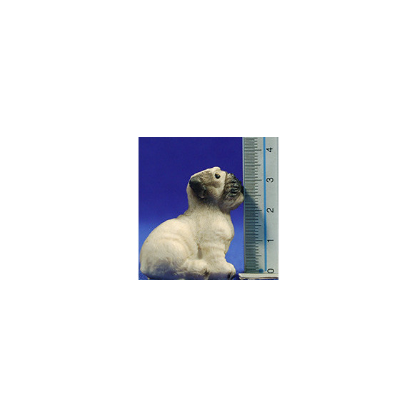 Perro crias 15 cm resina