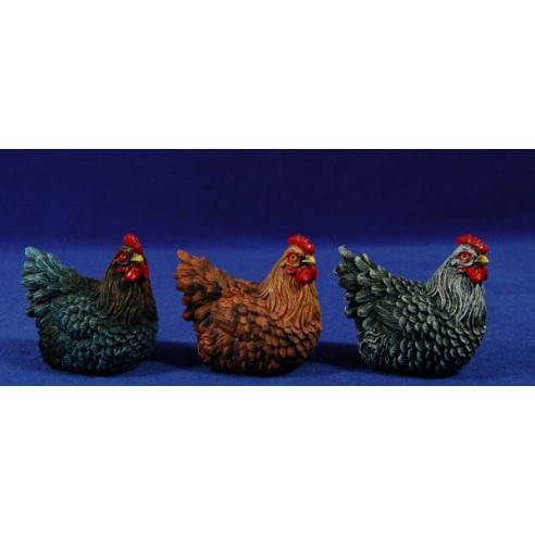 Gallina ponedora 40 cm resina