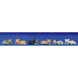Gat dormint 8 cm resina