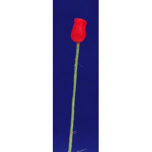 Red tulip 0,6cm plus stem plastic