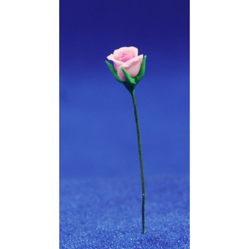 Rosa rosa 0,6 cm més tija plàstic