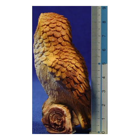 Group of 3 owl 30 cm resin