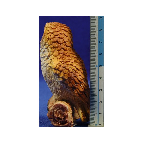 Group of 3 owl 30 cm resin