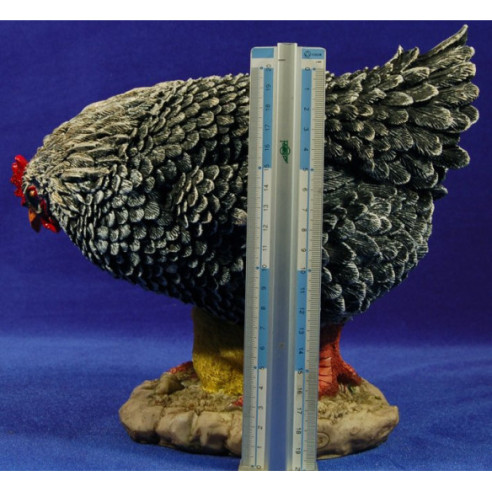 Gallina con pollitos 120 cm resina
