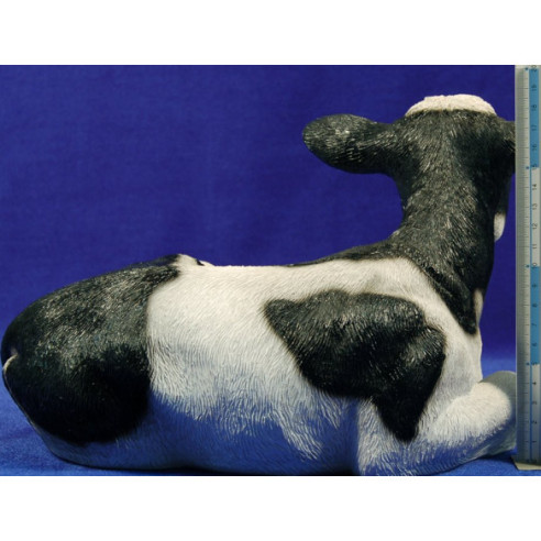 Calf lying 80 cm resin