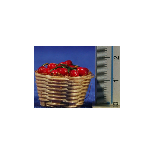 Cistell amb cireres 2,5 cm resina