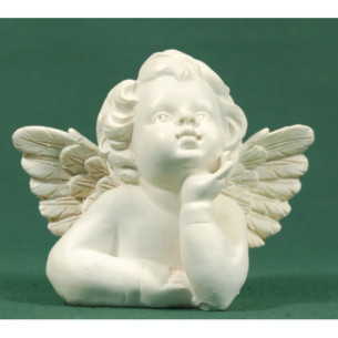 Bust d'àngel sobretaula 9,5 cm resina