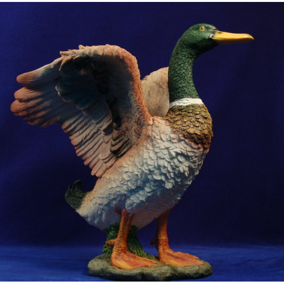 Anatra colore ale aperte 160 cm resina