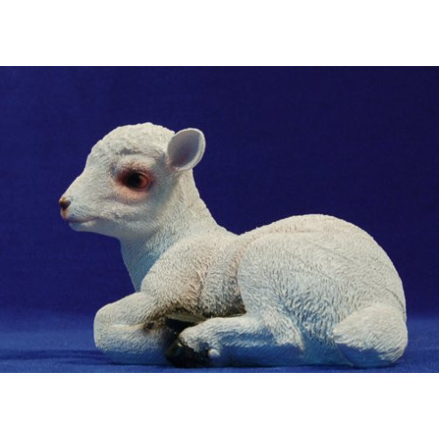 Lamb breeding lying 80cm resin