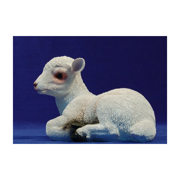 Lamb breeding lying 80cm resin