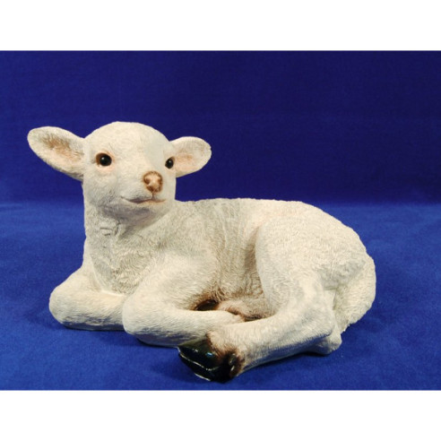 Lamb breeding lying 120 cm resin