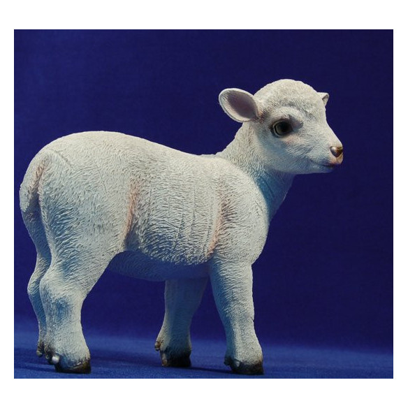 Lamb breeding standing 80 cm resin