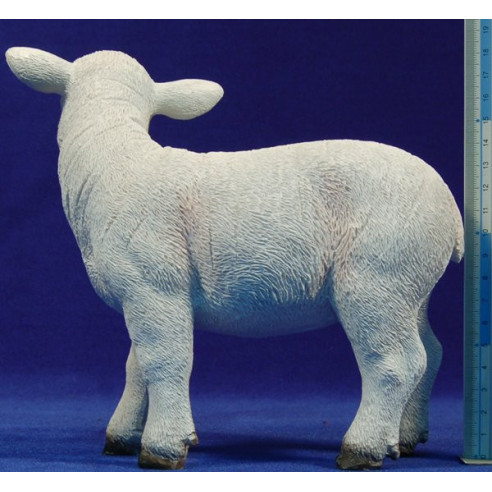 Lamb breeding standing 80 cm resin