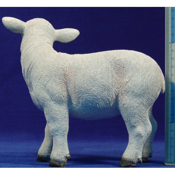Lamb breeding standing 80 cm resin