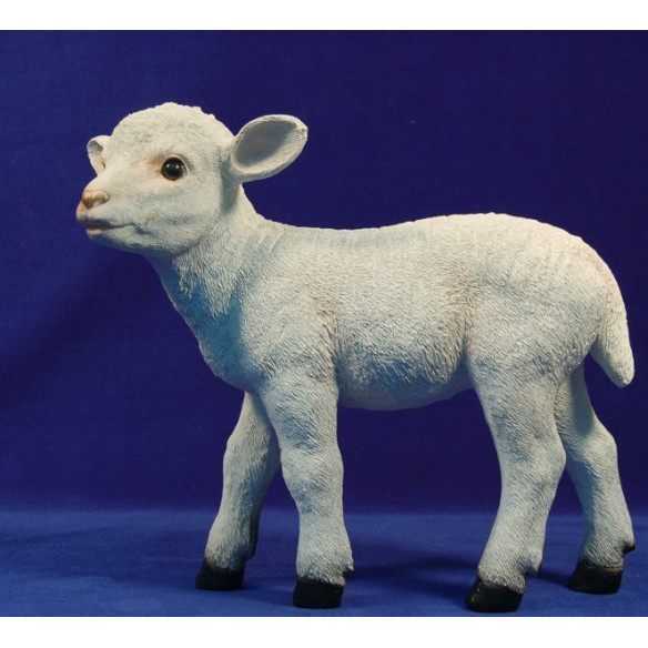 Agnello (Pecora piccola) in piedi 120 cm resina