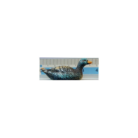 Ànec riu color 8 cm resina