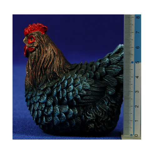 Gallina ponedora 40 cm resina