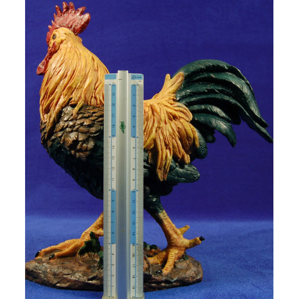 Gallo 80 cm resina