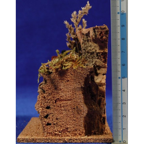 Casa con lenya 11x7x9 cm corcho