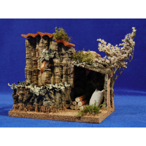 Fountain with wood 14 cm corck