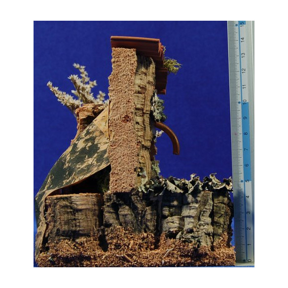 Fountain with wood 14 cm corck