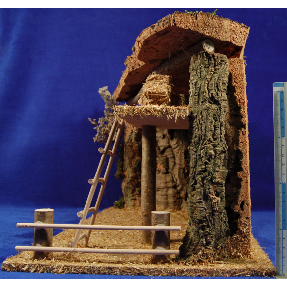 Portal con pajar 17 cm corcho