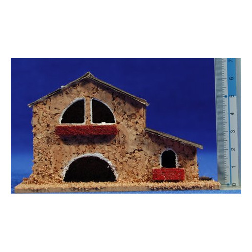 Casa masía 11x4x7 cm corcho Belenes Puig
