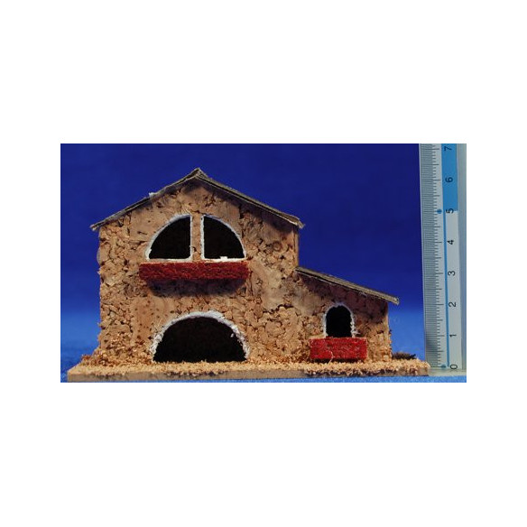 Casa masía 11x4x7 cm corcho Belenes Puig