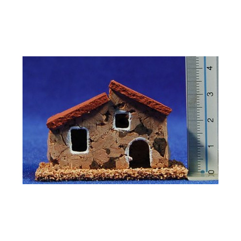 Casa modelo 2 6x3x4 cm corcho Belenes Puig