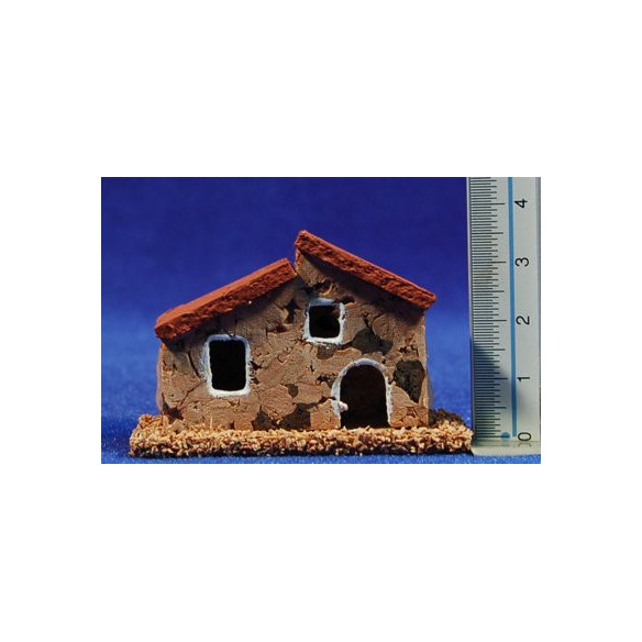 Casa modelo 2 6x3x4 cm corcho Belenes Puig
