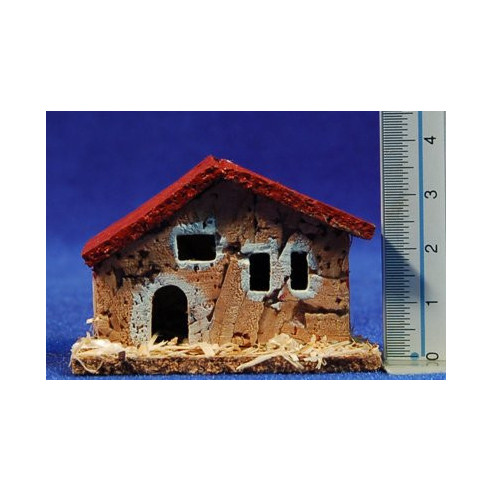 Casa modelo 3 6x3x4 cm corcho Belenes Puig
