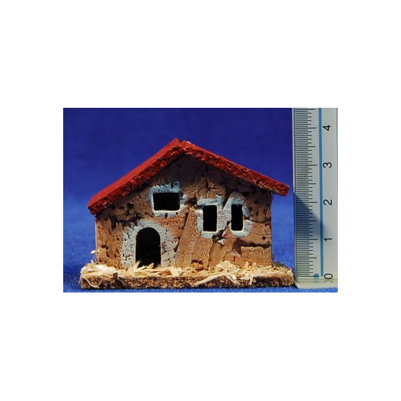 Casa modelo 3 6x3x4 cm corcho Belenes Puig