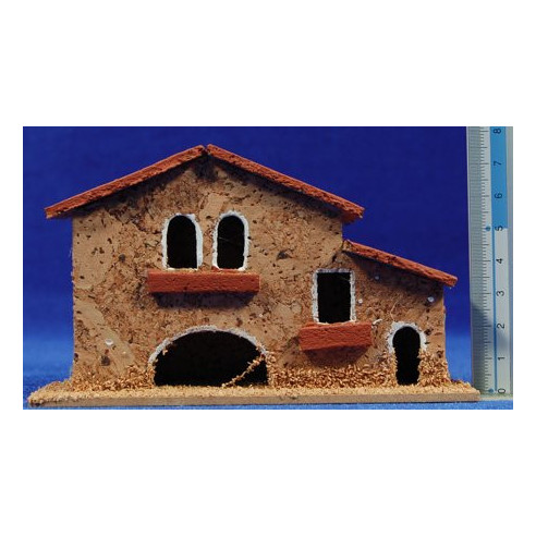 Casa modelo 3 13x5x8 cm corcho Belenes Puig