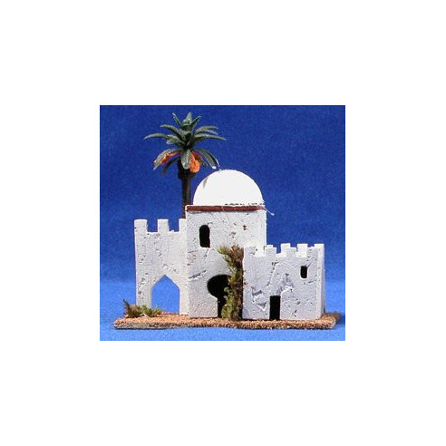 Casa hebrea puerta muralla 12x8x12 cm corcho Belenes Puig