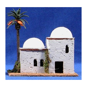 Casa hebrea 12x8x12 cm corcho Belenes Puig