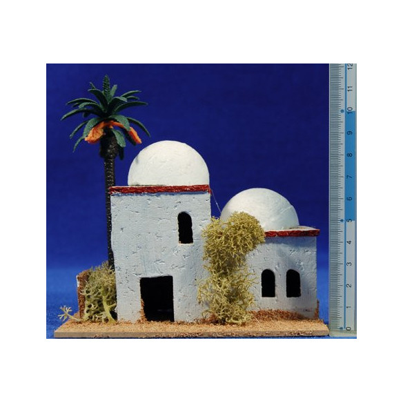 Casa hebrea 12x8x12 cm corcho Belenes Puig