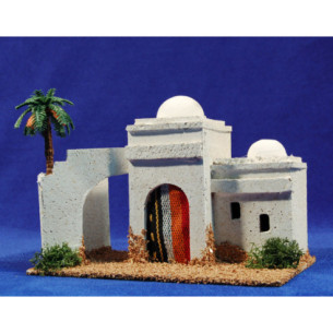 House Hebrew with a palm 19x12x14 cm corck