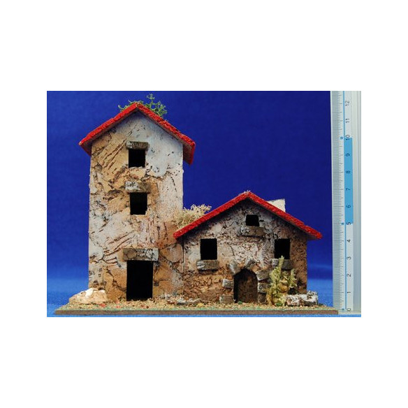 Masía modelo 2 19x10x12 cm corcho Plana