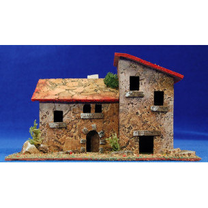 Casa modello 3 19x10x12 cm sughero Plana