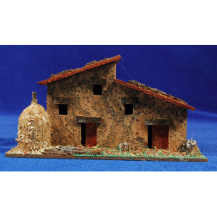 Casa catalana con fienile modello 2 17x8x9 cm sughero Plana