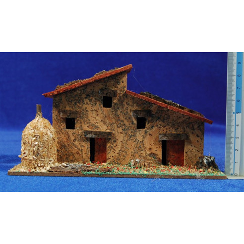 Casa masia amb paller model 2 17x8x9 cm suro Plana