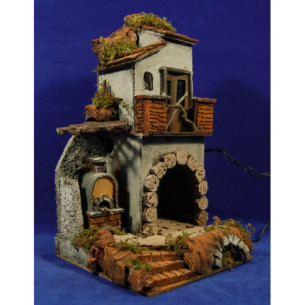 Casa con forno 37x20x20 cm sughero
