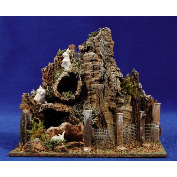 Poultry of rabbits 8 cm cork and plastic