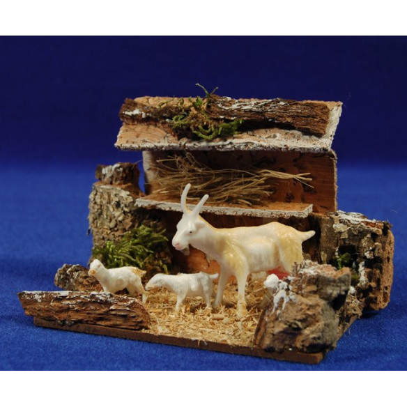 Corral capre  8 cm sughero e plastica