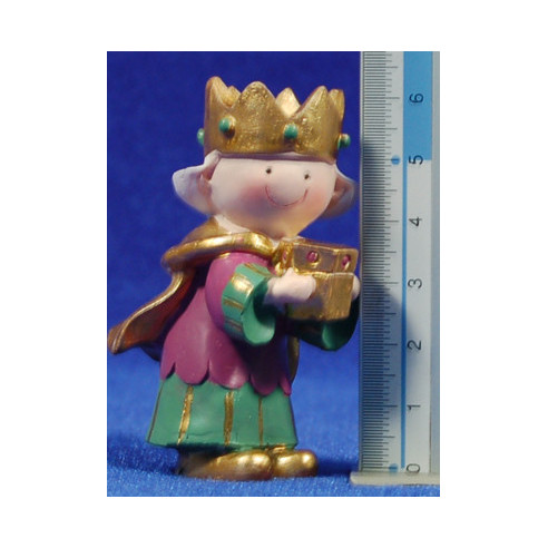 Reyes adorando infantil 7 cm resina PitPita