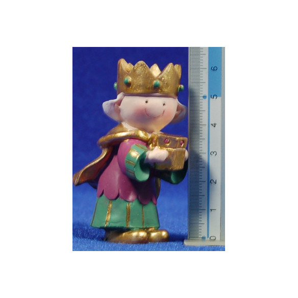 Reyes adorando infantil 7 cm resina PitPita